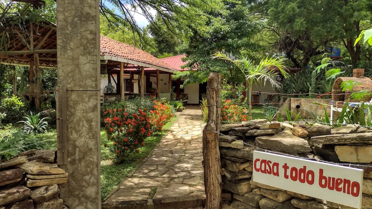 The Casa Todo Bueno shared house - two bedrooms, pool, garden, and hammocks